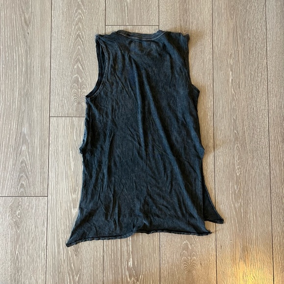 Amuse Society Grey Distressed Split Tank - Picture 2 of 3